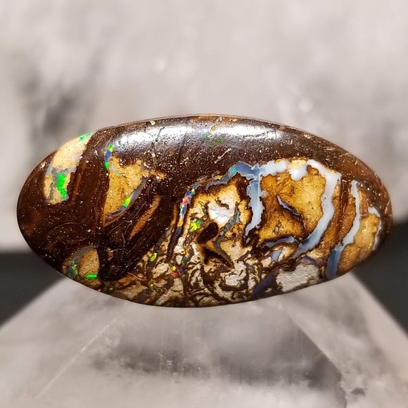 Australian Koroit Opal * 24.00 x 12.68 x 4.74mm * double sided boulder opal - Picture 3 of 13